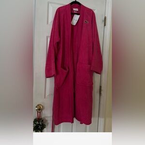 Lacoste brand new pink women’s robe